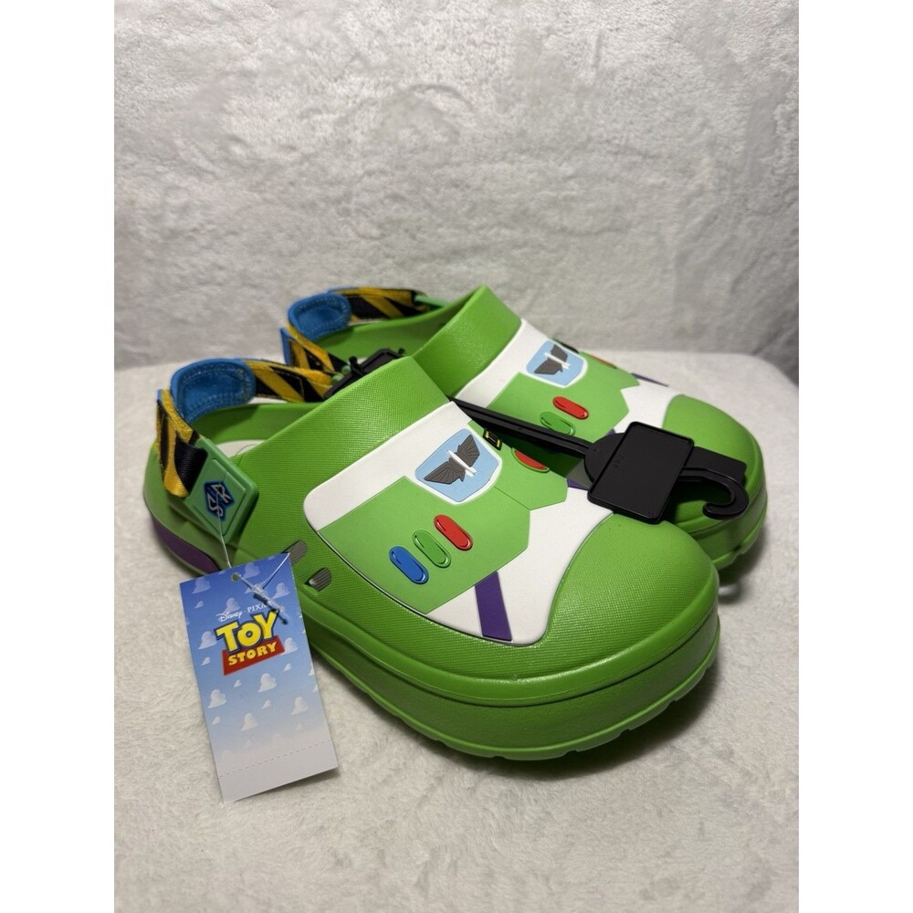 Toy Story Buzz Lightyear Men’s Size 10 Green Character Clogs Shoes